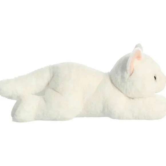 Precious the Plush White Cat Flopsie by Aurora