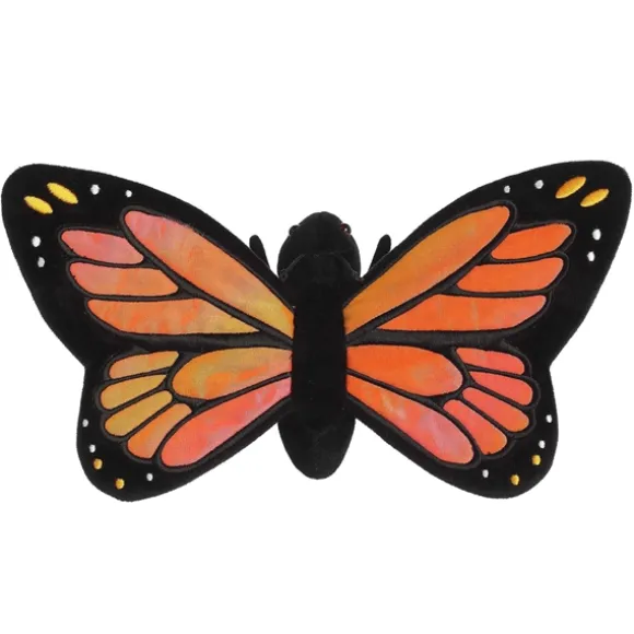 Realistic 13 Inch Stuffed Monarch Butterfly Miyoni Plush by Aurora