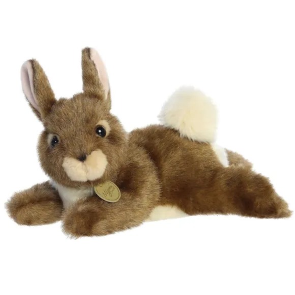 Realistic Miyoni Resting Eastern Cottontail Bunny Stuffed Animal by Aurora