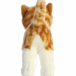 Realistic Standing Stuffed Orange Tabby Cat 10 Inch Miyoni Plush by Aurora