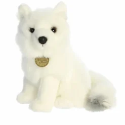 Realistic Stuffed Arctic Fox 10 Inch Miyoni Plush by Aurora