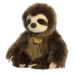 Realistic Stuffed Baby Sloth 8.5 Inch Miyoni Plush by Aurora