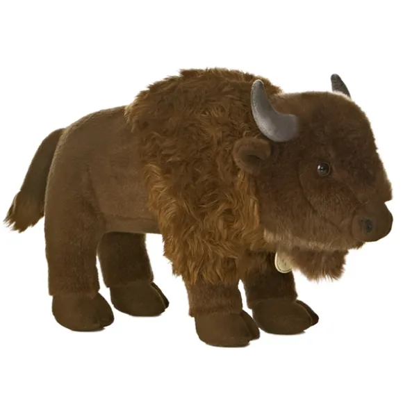Realistic Stuffed Bison 13 Inch Plush Animal by Aurora