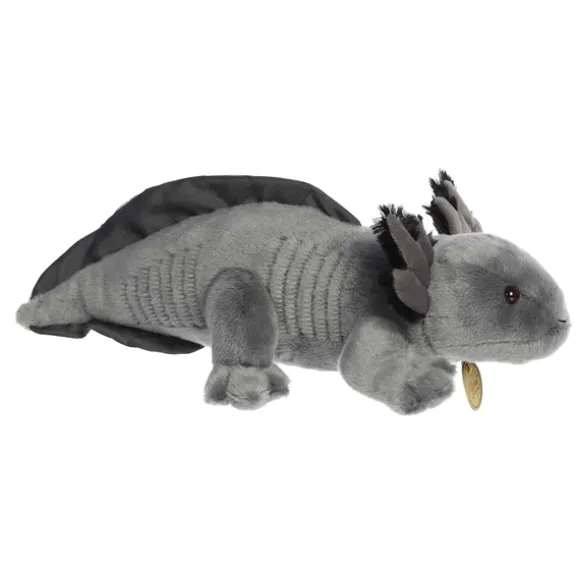 Realistic Stuffed Black Axolotl 14 Inch Miyoni Plush by Aurora