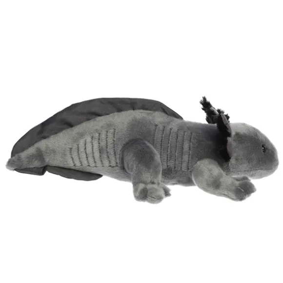 Realistic Stuffed Black Axolotl 14 Inch Miyoni Plush by Aurora