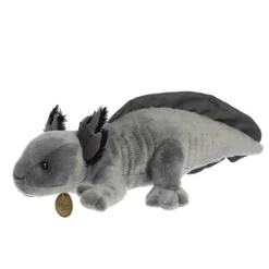 Realistic Stuffed Black Axolotl 14 Inch Miyoni Plush by Aurora