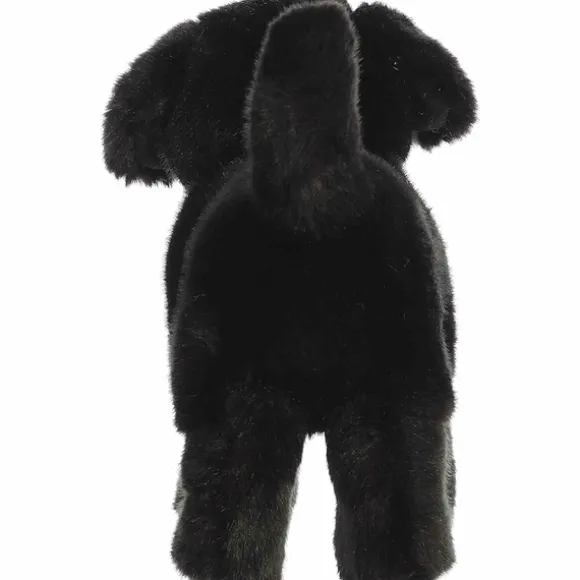 Realistic Stuffed Black Lab 10 Inch Miyoni Plush by Aurora