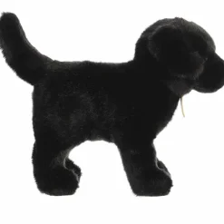 Realistic Stuffed Black Lab 10 Inch Miyoni Plush by Aurora
