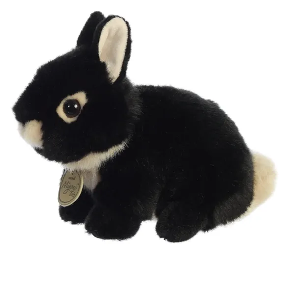 Realistic Stuffed Black Netherland Dwarf Bunny Miyoni Plush by Aurora