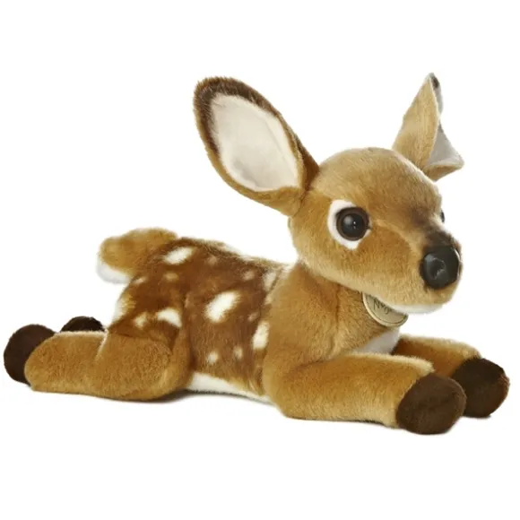 Realistic Stuffed Deer Fawn 11 Inch Plush Animal by Aurora