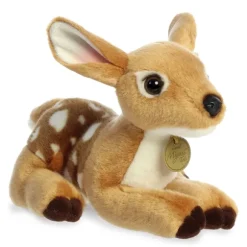 Realistic Stuffed Deer Fawn 9 Inch Miyoni Plush by Aurora