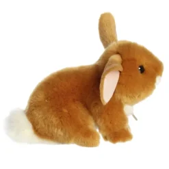 Realistic Stuffed Ginger Rabbit Playful Ears Miyoni Plush by Aurora