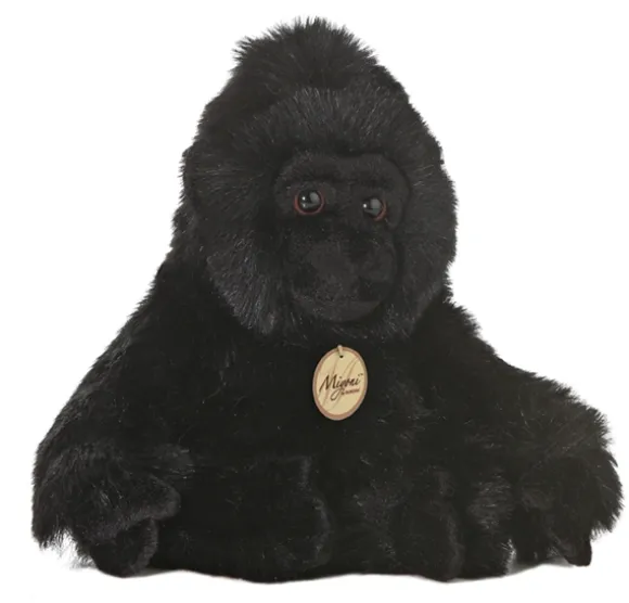 Realistic Stuffed Gorilla 11 Inch Plush Primate by Aurora