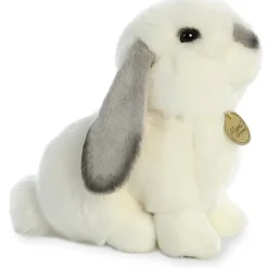 Realistic Stuffed Gray Eared Lop Rabbit 11 Inch Miyoni Plush by Aurora