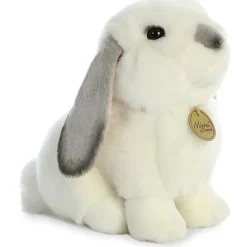 Realistic Stuffed Gray Eared Lop Rabbit 11 Inch Miyoni Plush by Aurora