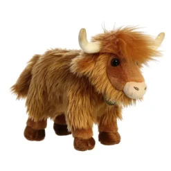 Realistic Stuffed Highland Cow 10 Inch Miyoni Plush by Aurora