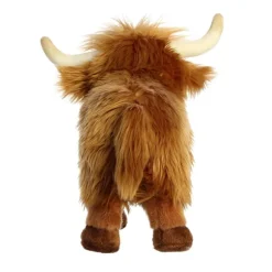 Realistic Stuffed Highland Cow 10 Inch Miyoni Plush by Aurora