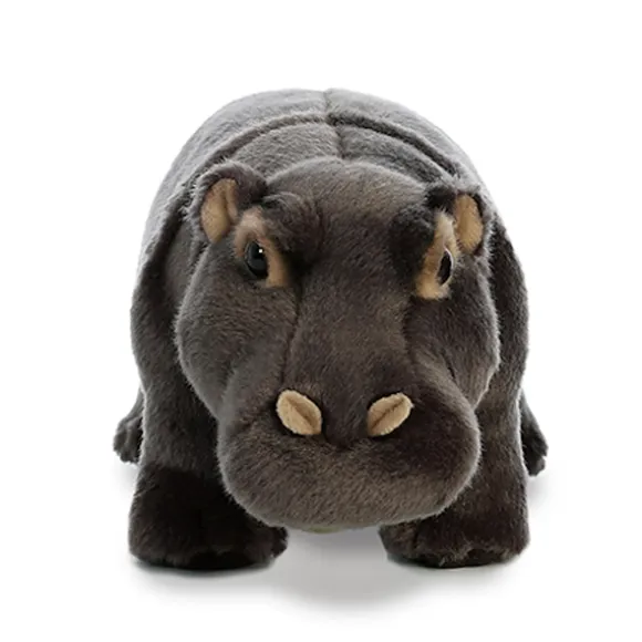 Realistic Stuffed Hippopotamus 9 Inch Miyoni Plush by Aurora