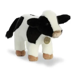 Realistic Stuffed Holstein Calf 10 Inch Miyoni Plush by Aurora