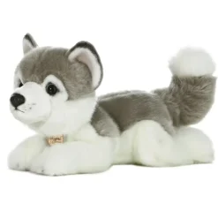 Realistic Stuffed Husky 11 Inch Plush Dog by Aurora