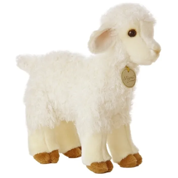 Realistic Stuffed Lamb 9 Inch Plush Animal by Aurora