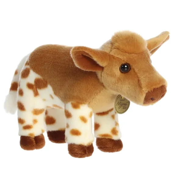 Realistic Stuffed Longhorn Calf 10 Inch Miyoni Plush by Aurora