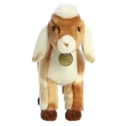 Realistic Stuffed Nubian Goat Kid 11 Inch Miyoni Plush by Aurora