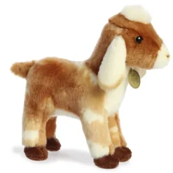 Realistic Stuffed Nubian Goat Kid 11 Inch Miyoni Plush by Aurora