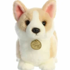 Realistic Stuffed Pembroke Welsh Corgi Puppy 9 Inch Miyoni Plush by Aurora