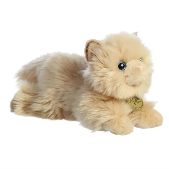 Realistic Stuffed Persian Cat 8.5 Inch Miyoni Plush by Aurora