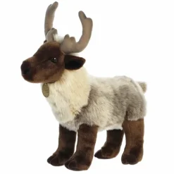 Realistic Stuffed Reindeer 14 Inch Miyoni Plush by Aurora