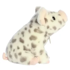 Realistic Stuffed Seated Spotted Piglet 10 Inch Miyoni Plush by Aurora