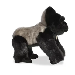 Realistic Stuffed Silverback Gorilla 12 Inch Miyoni Plush by Aurora