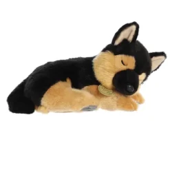 Realistic Stuffed Sleepy German Shepherd Pup Miyoni Plush by Aurora