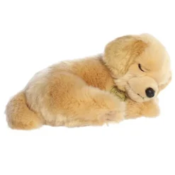 Realistic Stuffed Sleepy Golden Retriever Pup Miyoni Plush by Aurora