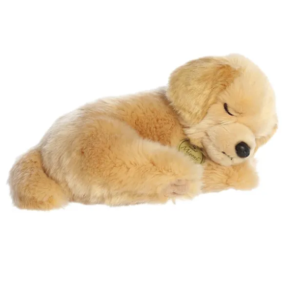 Realistic Stuffed Sleepy Golden Retriever Pup Miyoni Plush by Aurora