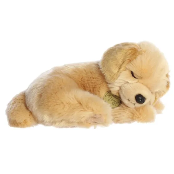 Realistic Stuffed Sleepy Golden Retriever Pup Miyoni Plush by Aurora