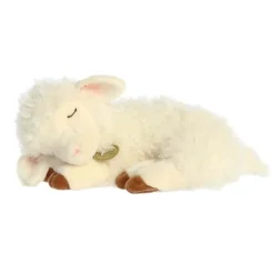 Realistic Stuffed Sleepy Lamb 10 Inch Miyoni by Aurora