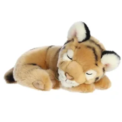 Realistic Stuffed Sleepy Tiger Cub Miyoni Plush by Aurora