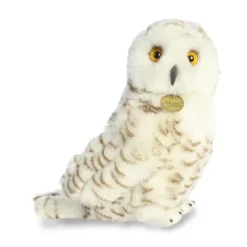 Realistic Stuffed Snowy Owl 15 Inch Miyoni Plush by Aurora
