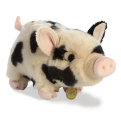 Realistic Stuffed Spotted Potbellied Pig 10 Inch Miyoni Plush by Aurora