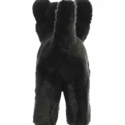 Realistic Stuffed Standing Black Panther Miyoni Wild Cat Plush by Aurora