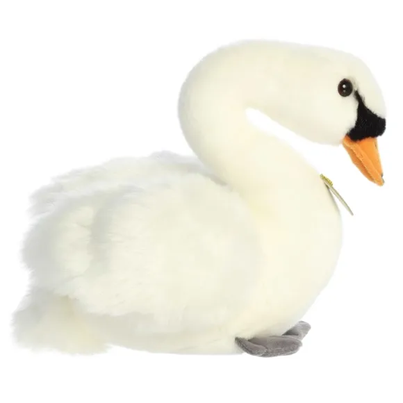 Realistic Stuffed Swan 11 Inch Miyoni Plush by Aurora