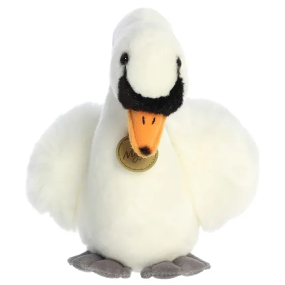 Realistic Stuffed Swan 11 Inch Miyoni Plush by Aurora