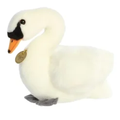 Realistic Stuffed Swan 11 Inch Miyoni Plush by Aurora