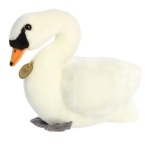 Realistic Stuffed Swan 11 Inch Miyoni Plush by Aurora