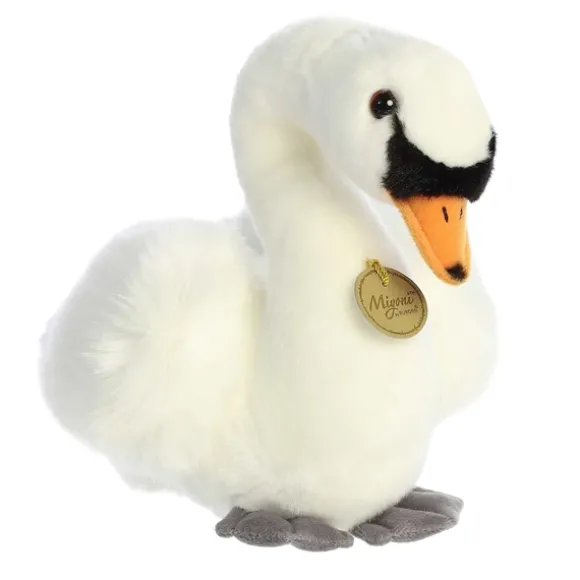 Realistic Stuffed Swan 11 Inch Miyoni Plush by Aurora