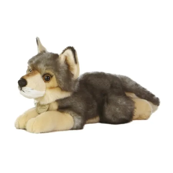 Realistic Stuffed Wolf 11 Inch Plush Animal by Aurora