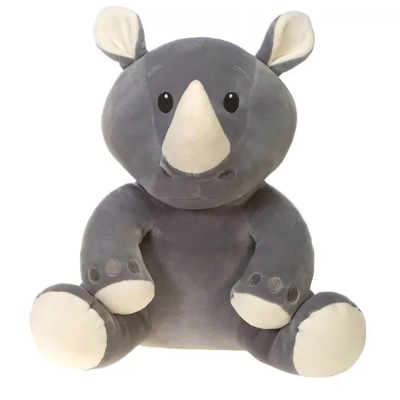 Rodolfo the Smooth Stuffed Rhino Huggy Huggables by Fiesta
