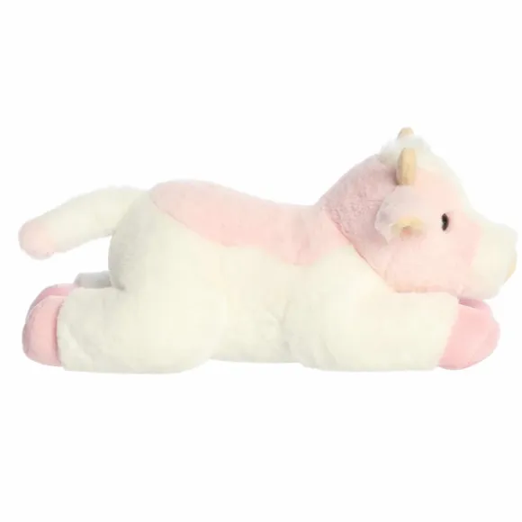 Sadie the Stuffed Strawberry Cow 12 Inch Flopsie by Aurora